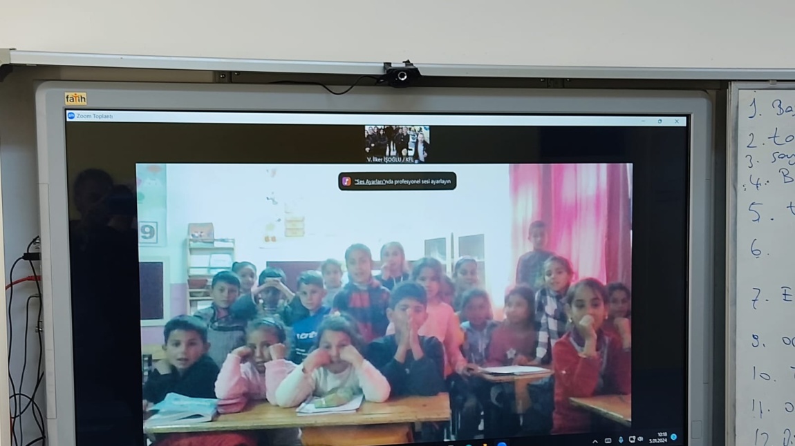 Urfa Harran'dan Kardeş Okulumuzla Çevrimiçi Buluşmamızı Gerçekleştrirdik